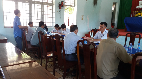 Đoàn trợ giúp pháp lý trợ tư vấn cho người dân tại xã Tam Lập